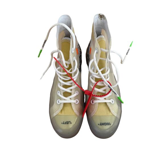 Off White x Converse Chuck Taylor - The Ten Vulcanized Sneakers in White - Picture 4 of 7